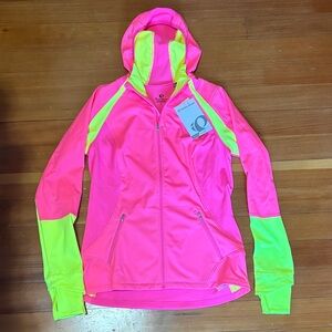 Pearl Izumi Bright Pink and Yellow Jacket